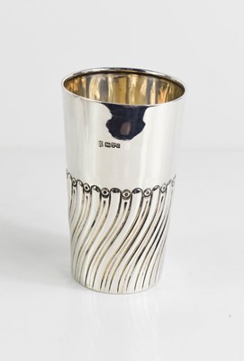 Lot 150 - A silver beaker, Chester 1903, decorated with...