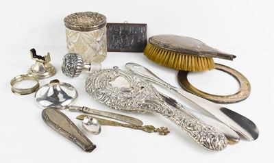 Lot 144 - A group of silver and other items, to include...