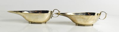 Lot 241 - A pair of silver sauce boats, of elegant...