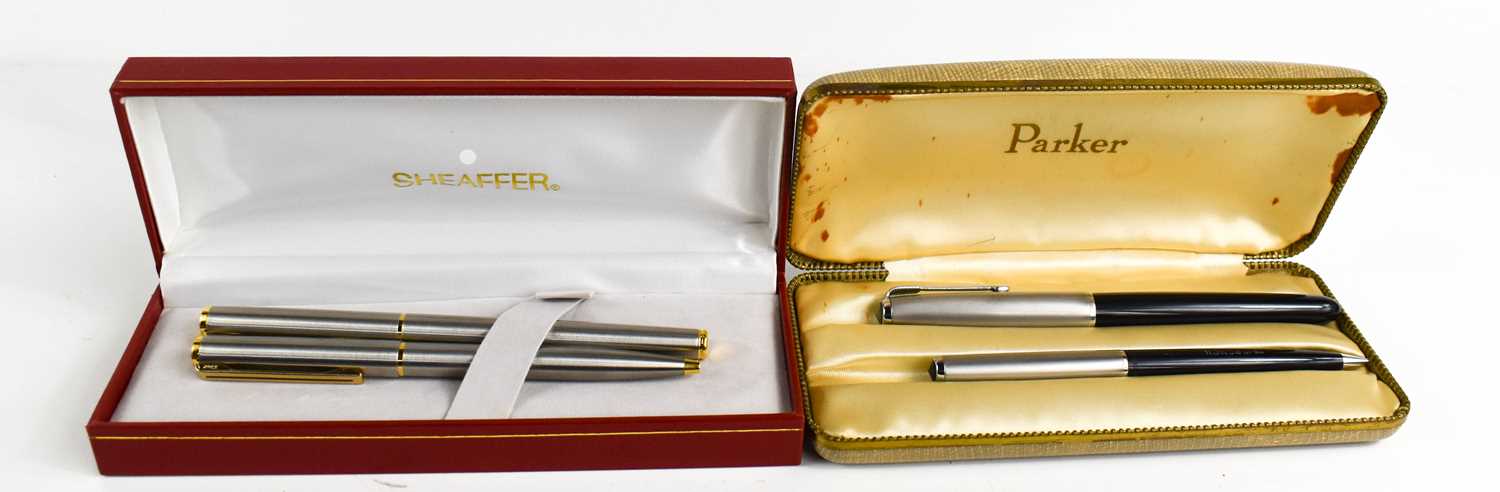 Lot 239 - Two Shaeffer ball point pens, in the original...