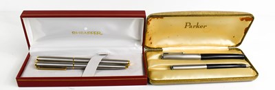 Lot 239 - Two Shaeffer ball point pens, in the original...