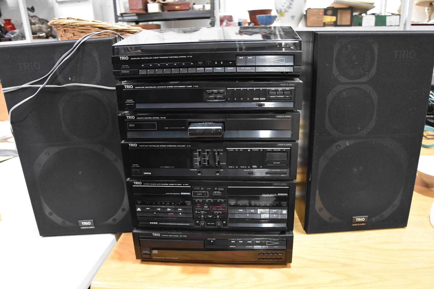 Lot 422 - A vintage Trio Hi-Fi separates to include...