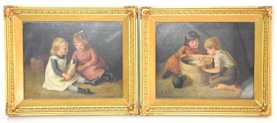 Lot 12 - P.Karby (19th century): A pair of oils on...