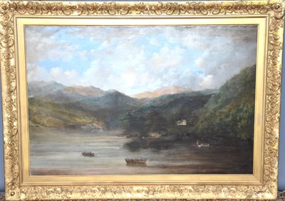 Lot 32 - A 19th century oil on canvas depicting a...
