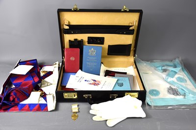 Lot 388 - A group of Masonic regalia for the East Coat...