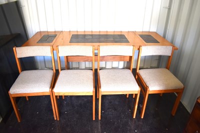 Lot 588 - A Mid-Century Gangso Mobler, tile top...