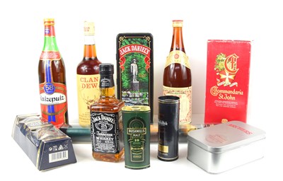 Lot 97 - A group of whiskeys and spirits to include...