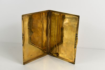 Lot 319 - A 9ct gold cigarette case, with engine turned...