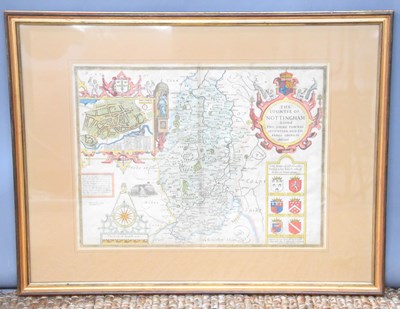 Lot 485 - John Speed: A hand-coloured engraved map of...