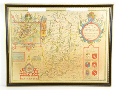 Lot 513 - John Speed: A hand-coloured engraved map of...