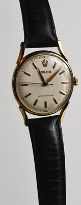 Lot 371 - A 1950s 9ct gold Rolex gentlemans wristwatch,...