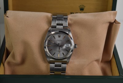 Lot 373 - A Rolex stainless steel Oysterdate Precision...