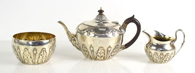 Lot 12 - A Victorian silver tea for one, comprising of...