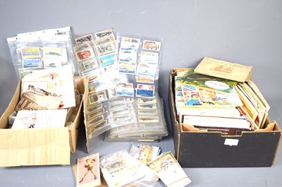 Lot 417 - A large group of vintage cigarette cards and...