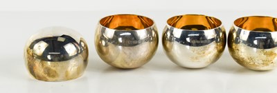 Lot 116 - Barry Thomas, four silver tumblers, with...