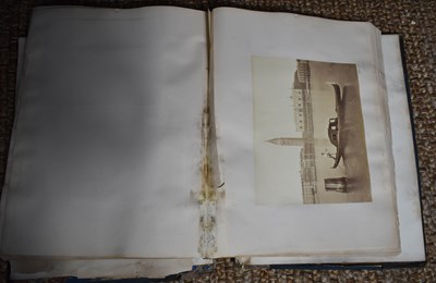 Lot 418 - A very large late Victorian scrapbook, filled...