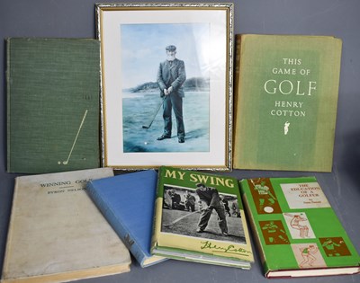 Lot 416 - A group of vintage golfing related books to...