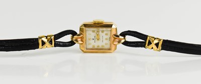Lot 45 - A 9ct gold ladies Rolex wristwatch, circa 1920,...