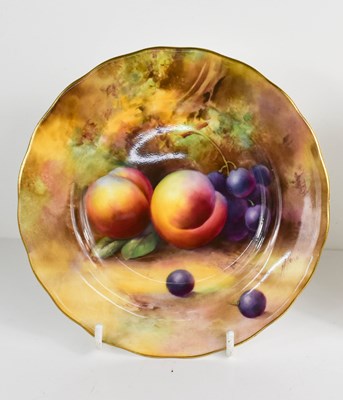Lot 112 - A Royal Worcester plate by Horace Price,...