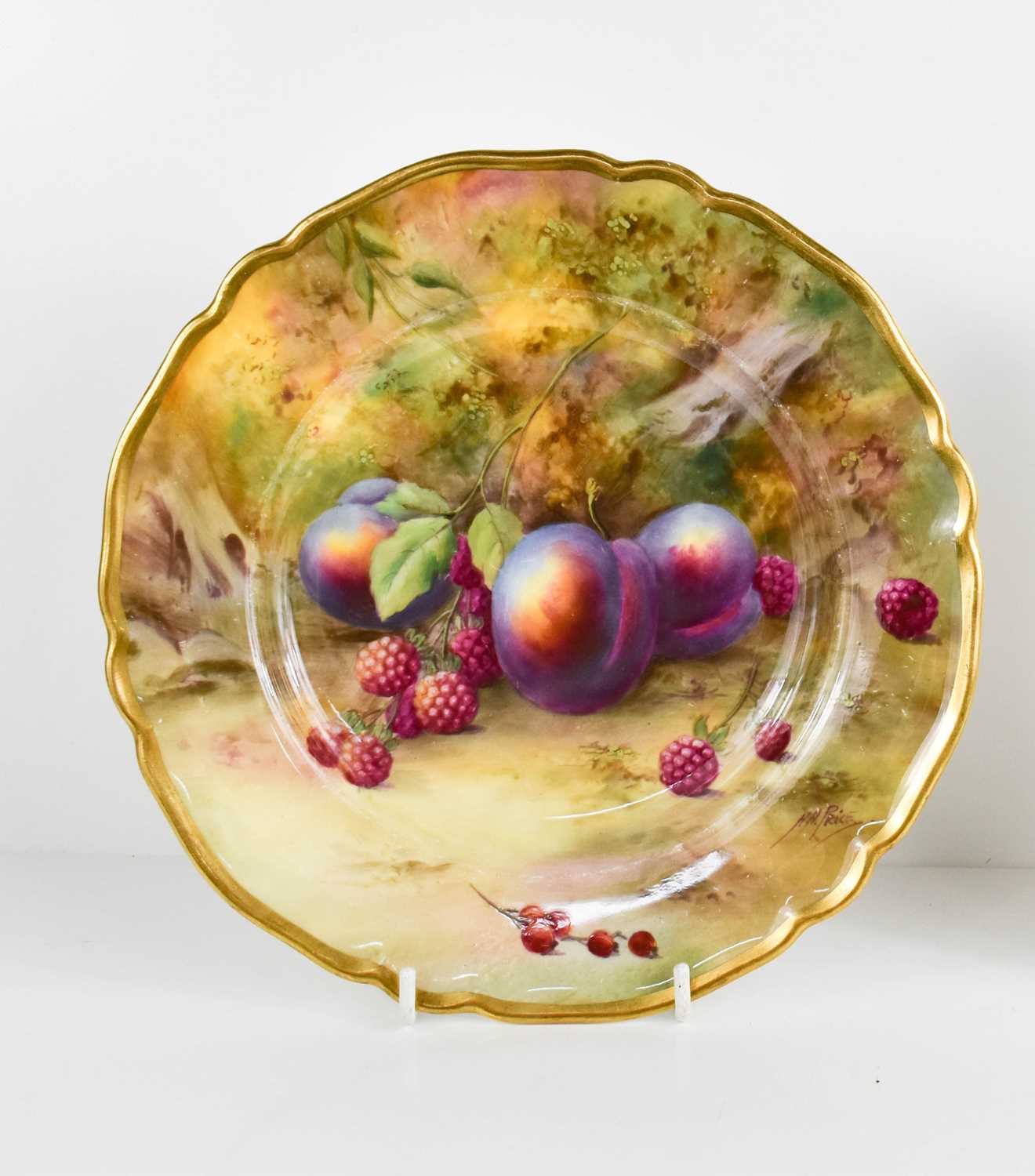 Lot 136 - A Royal Worcester plate by Horice Price,...