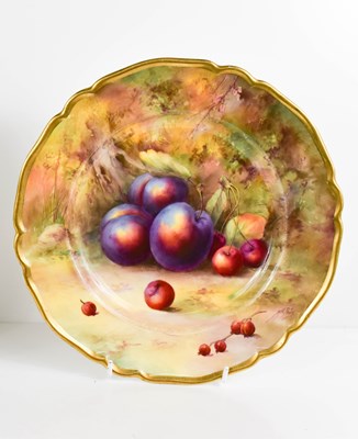 Lot 137 - A Royal Worcester plate by Horice Price,...