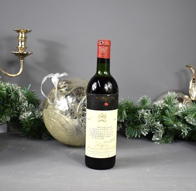 Lot 81 - A bottle of Chateau Moulton Rothschild red...