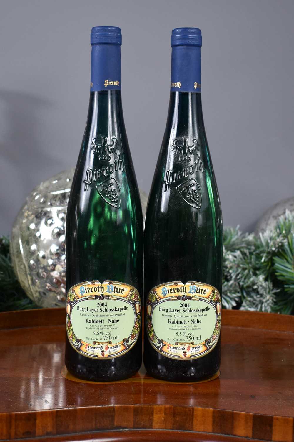 Lot 6 - Two bottles of Pieroth Blue, Burg Layer...