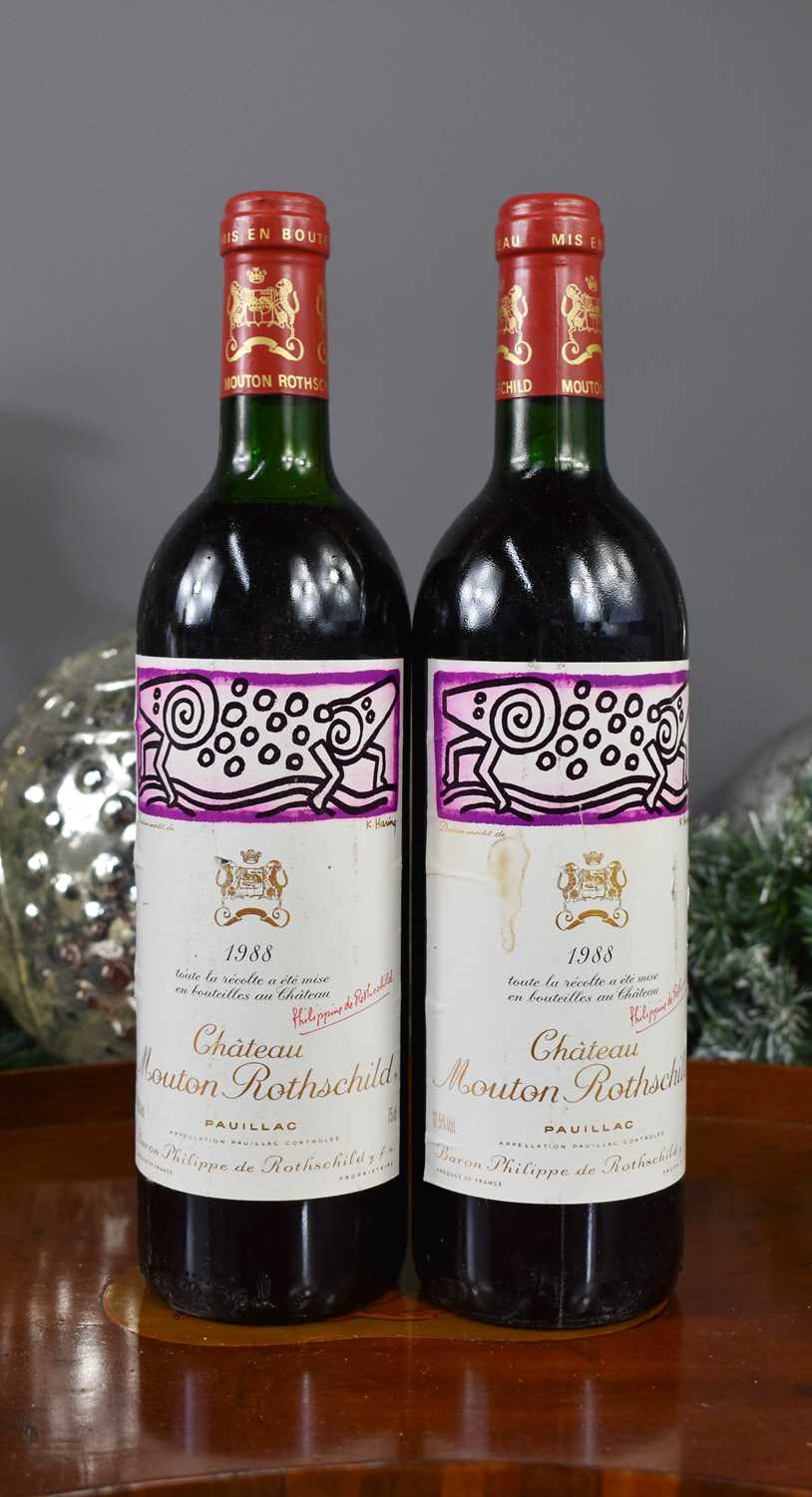 Lot 18 - Two bottles of Chateau Mouton Rothschild,...