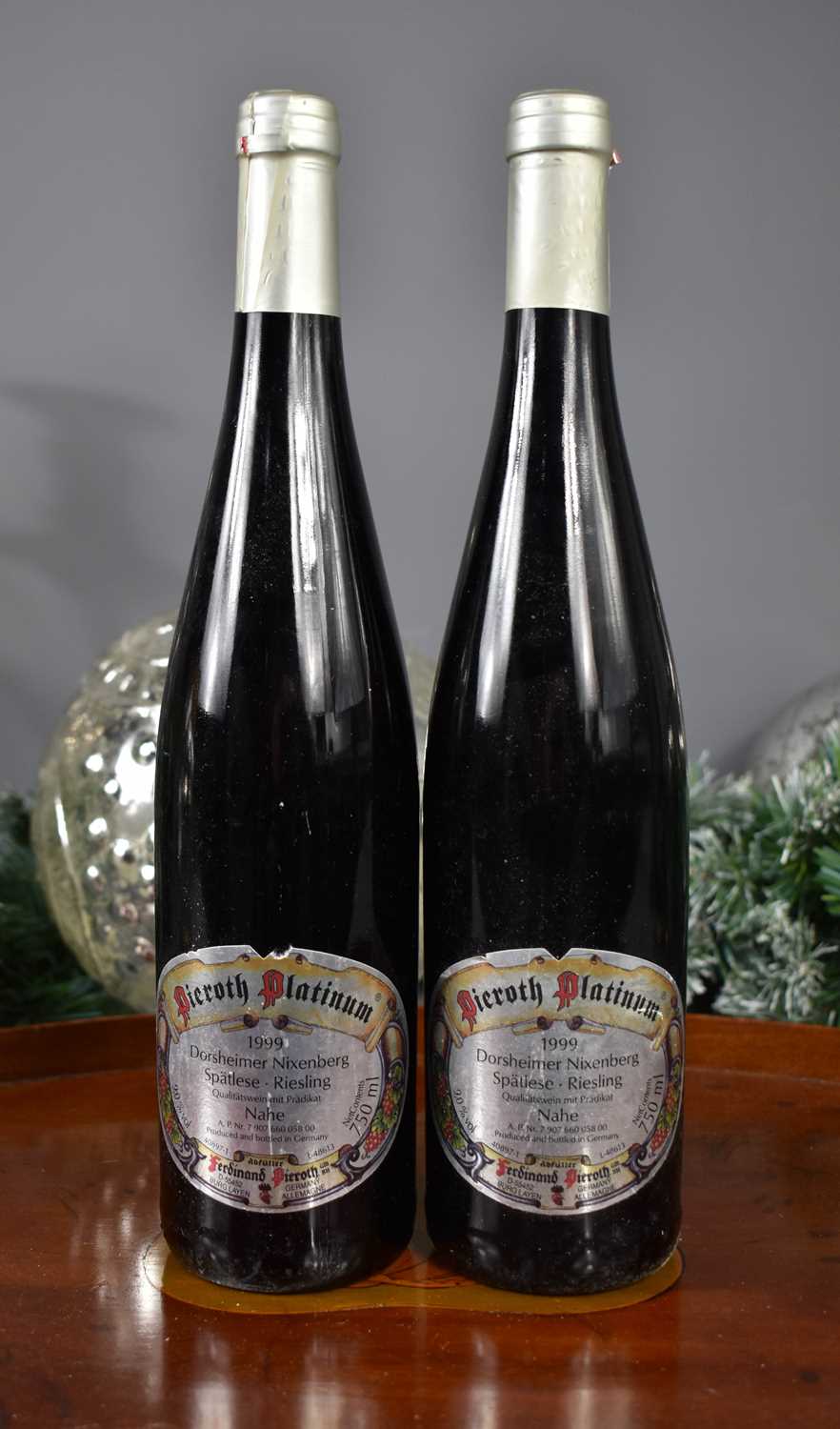 Lot 21 - Two bottles of Dorsheimer Nixenberg, Spatlese...
