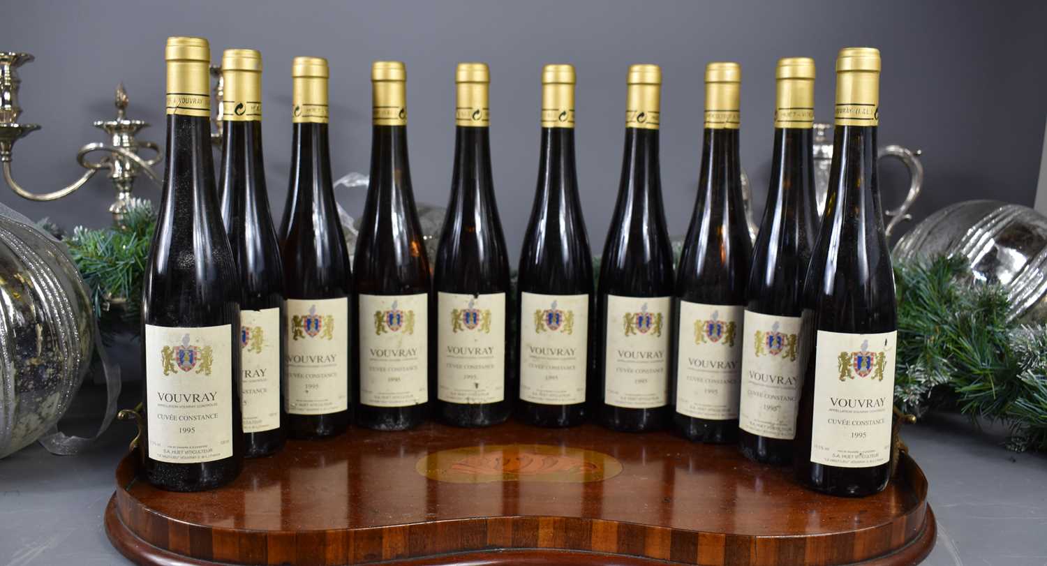 Lot 76 - Ten bottles of Vouvray Cuvee Constance, France,...