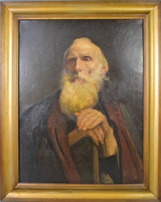 Lot 430 - Frank Brooks (1854-1937): portrait of a...