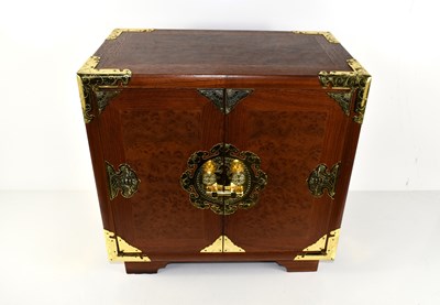 Lot 4 - A Chinese table-top cabinet, together with a...