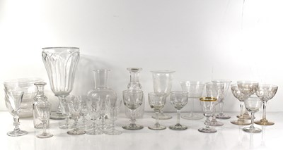 Lot 162 - A collection of glasswares comprising five...