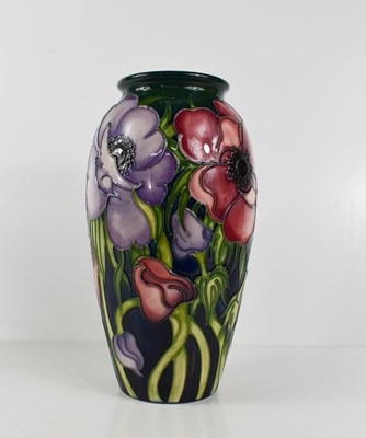 Lot 106 - A Moorcroft vase in the anemone pattern, of...