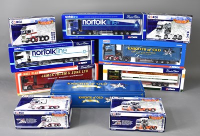 Lot 352 - Ten boxed Corgi haulage lorries, some limited...