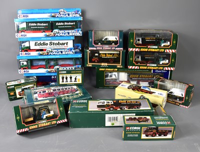 Lot 341 - A group of boxed Corgi Eddie Stobart and other...