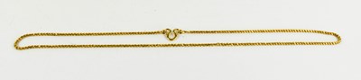 Lot 171 - A 22ct gold rope twist chain with triple loop...