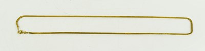Lot 136 - An 18ct gold four strand plaited neck chain,...