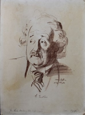 Lot 408 - Ivan Opffer (Danish 1897 - 1980): a pastel/red...