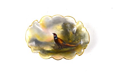 Lot 128 - James Stinton for Royal Worcester, a small pin...