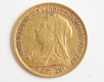 Lot 267 - A Queen Victoria gold half sovereign dated 1900.