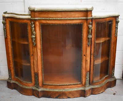 Lot 582 - A French 19th century walnut, ormolu and...