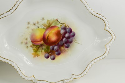 Lot 108 - A pair of Royal Worcester oblong dishes, by...