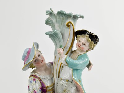 Lot 105 - A late 19th century Meissen porcelain figure...
