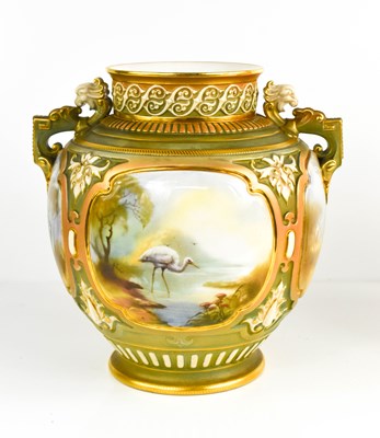 Lot 150 - A fine Royal Worcester porcelain vase by...