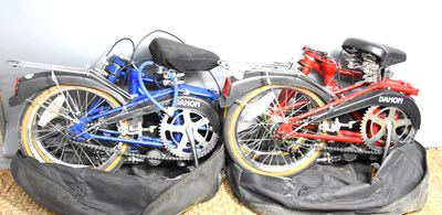 Lot 520 - Two Dahon folding bicycles with original carry...