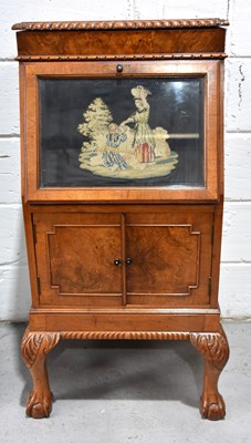 Lot 553 - A Victorian oak cabinet, possibly previously a...