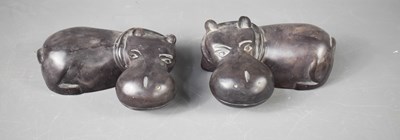Lot 58 - Two soapstone carvings in the form of...