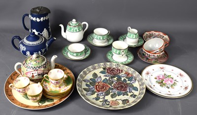 Lot 137 - A Crown Staffordshire part tea service in the...