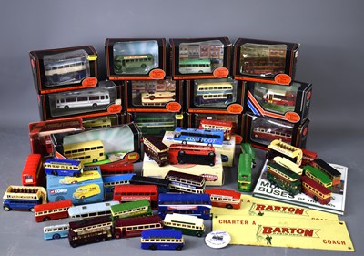 Lot 583 - A collection of model buses, including Corgi...